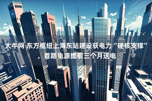 大牛网 东方枢纽上海东站建设获电力“硬核支撑” ，首路电源提前三个月送电